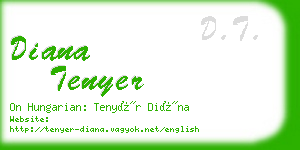 diana tenyer business card